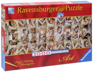 Панорамен пъзел Ravensburger от 1000 части - Сикстинската капела