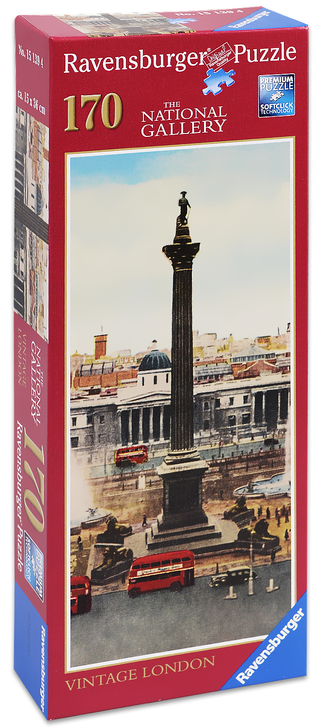 Панорамен пъзел Ravensburger от 170 части - Винтидж Лондон