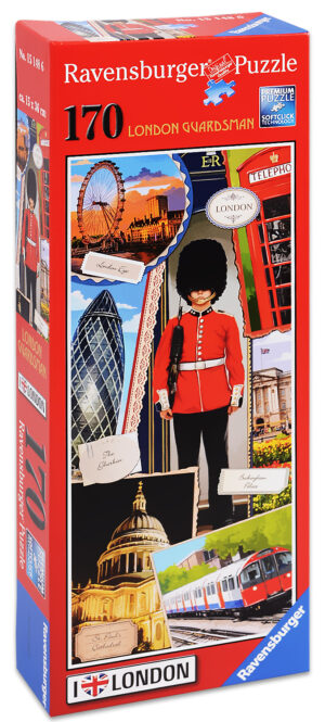 Панорамен пъзел Ravensburger от 170 части - Лондонски гвардеец
