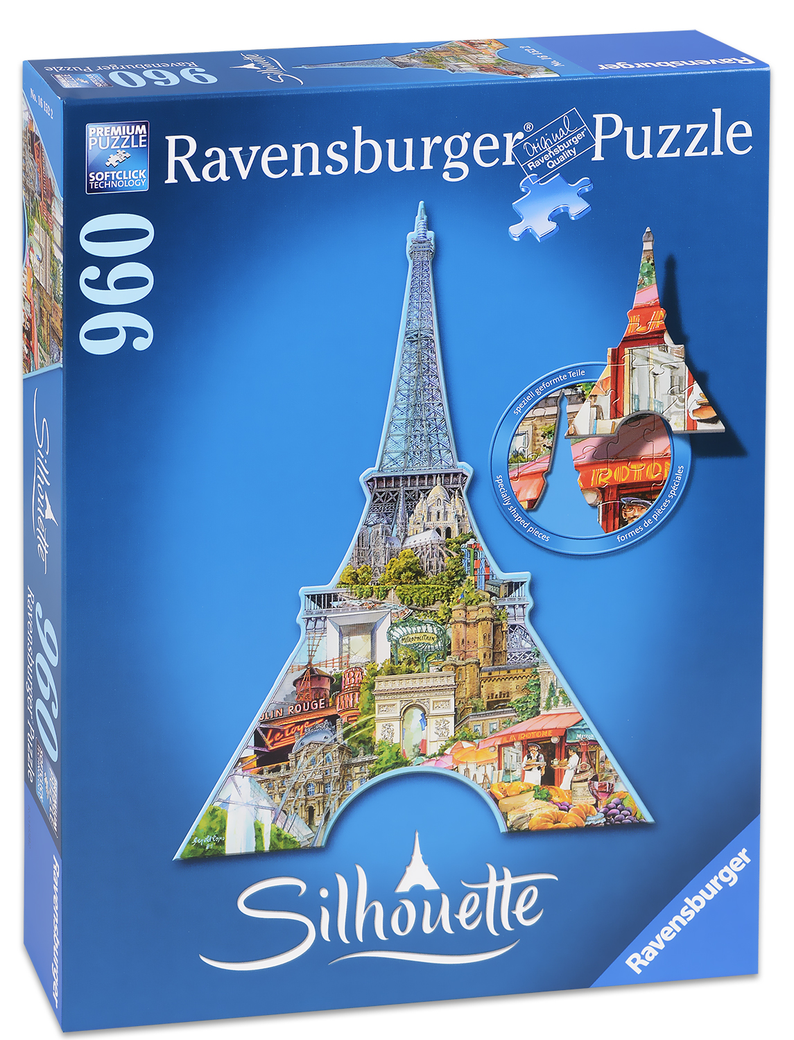 Пъзел Ravensburger от 960 части -  Айфеловата кула и Париж