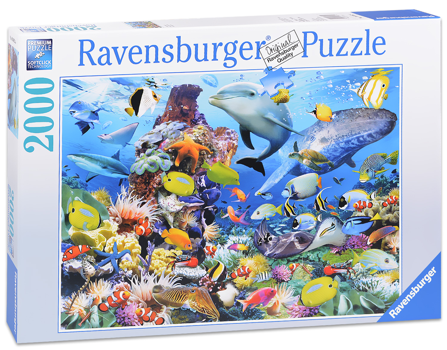 Пъзел Ravensburger от 2000 части - Морско дъно
