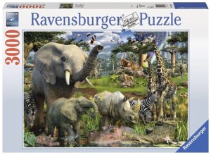 Пъзел Ravensburger от 3000 части - Животните от джунглата