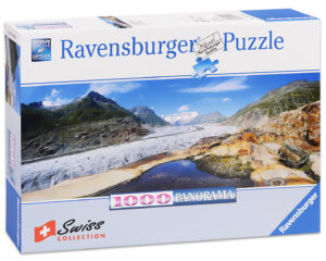 Панорамен пъзел Ravensburger от 1000 части - Глетчерът Алеч