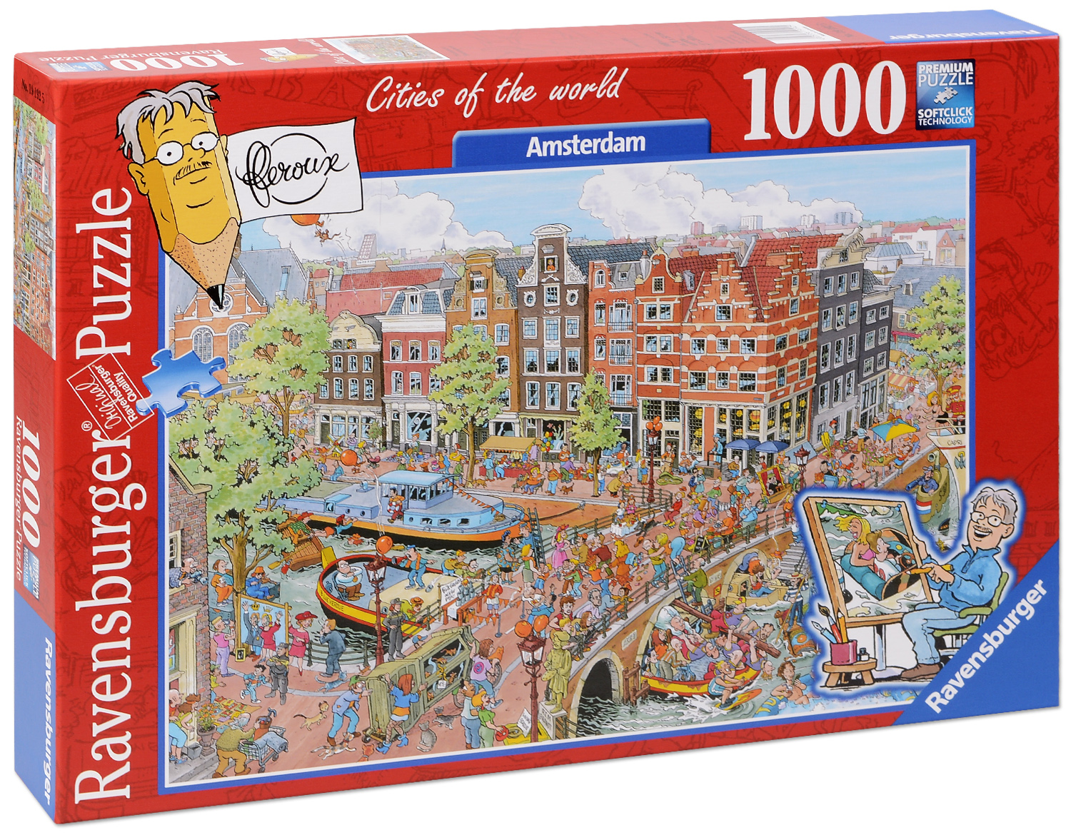 Пъзел Ravensburger от 1000 части - Амстердам