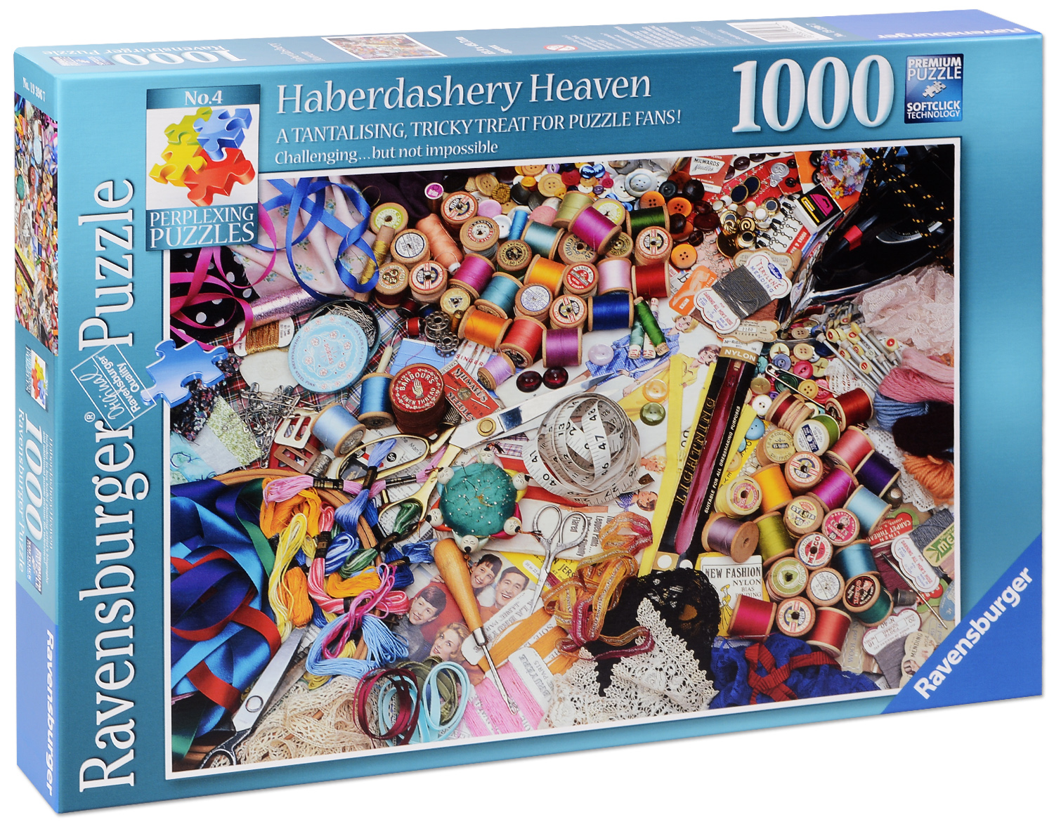 Пъзел Ravensburger от 1000 части - Шивашки принадлежности