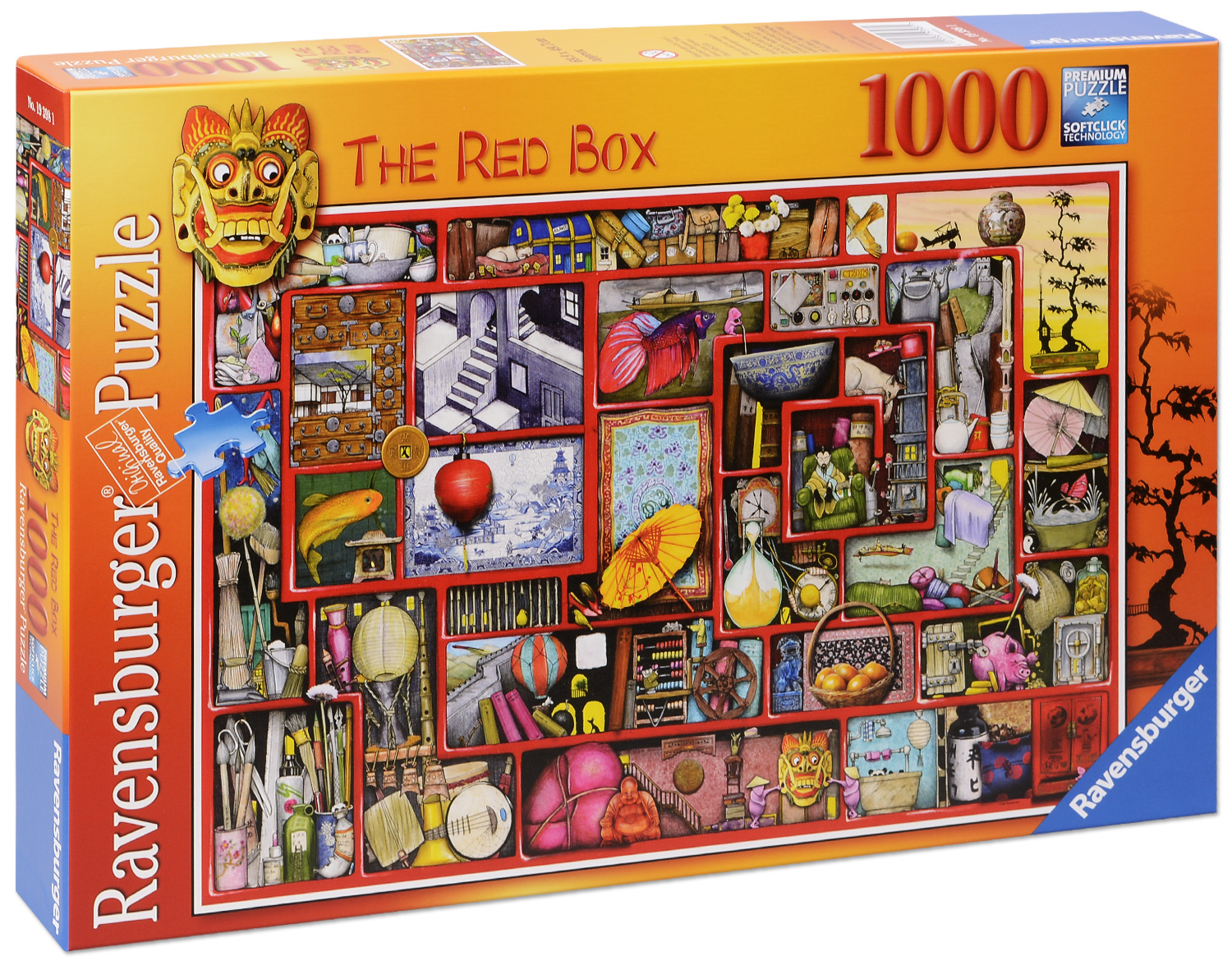 Пъзел Ravensburger от 1000 части - Червената кутия