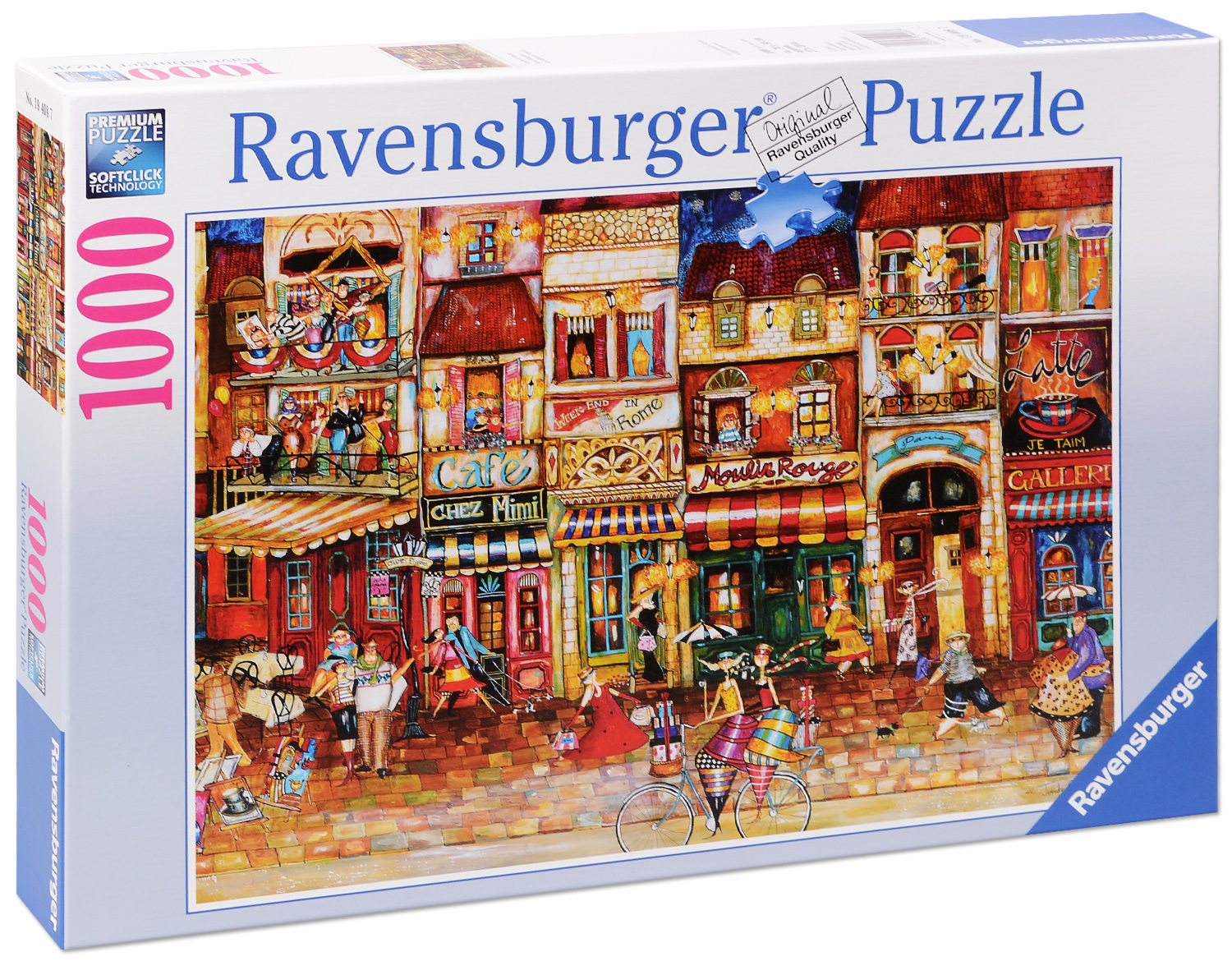 Пъзел Ravensburger от 1000 части - Улиците на Франция