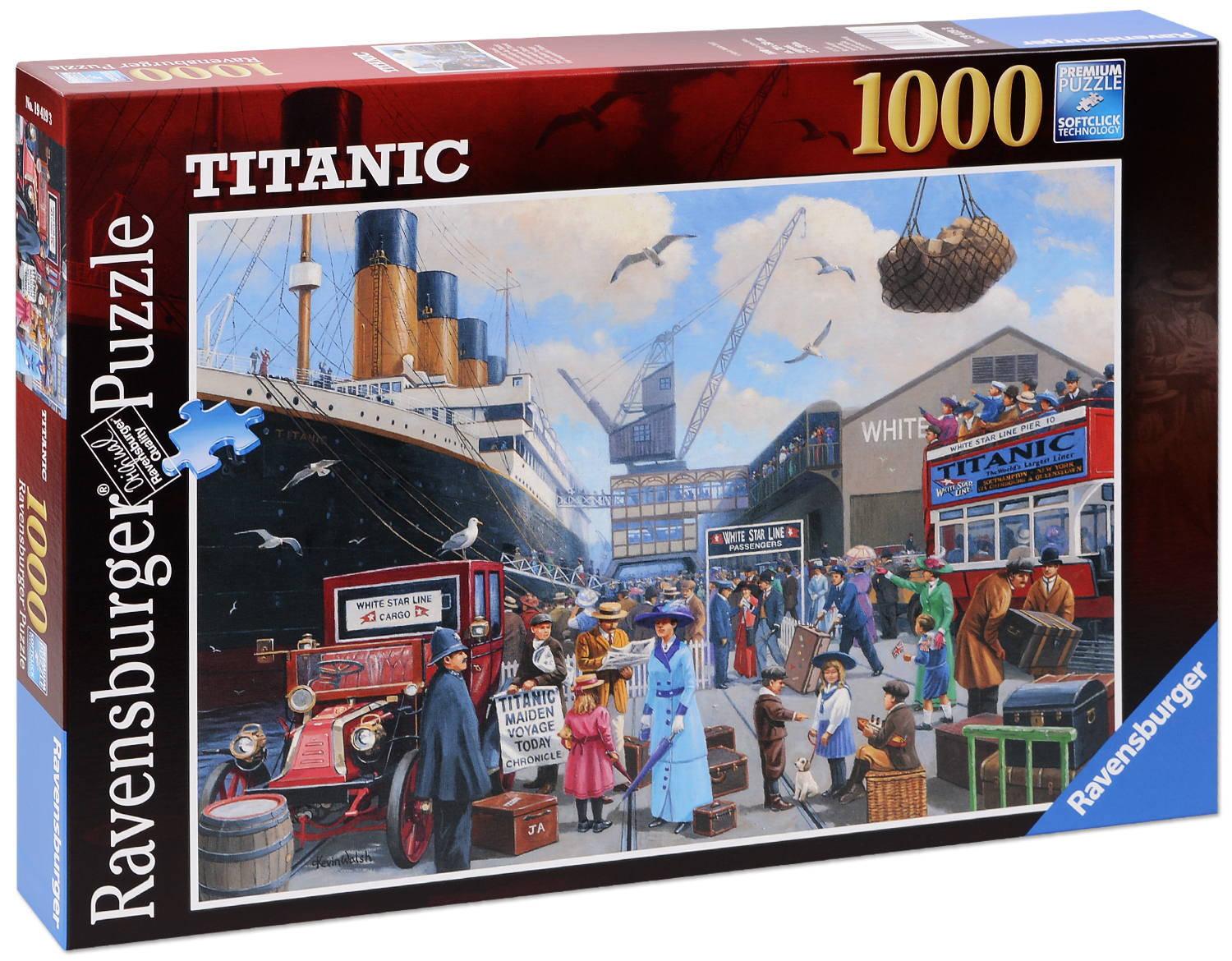 Пъзел Ravensburger от 1000 части - Титаник