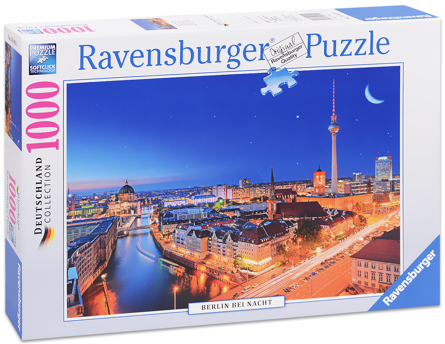 Пъзел Ravensburger от 1000 части - Берлин през нощта
