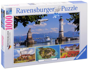 Пъзел Ravensburger от 1000 части - Боденското езеро