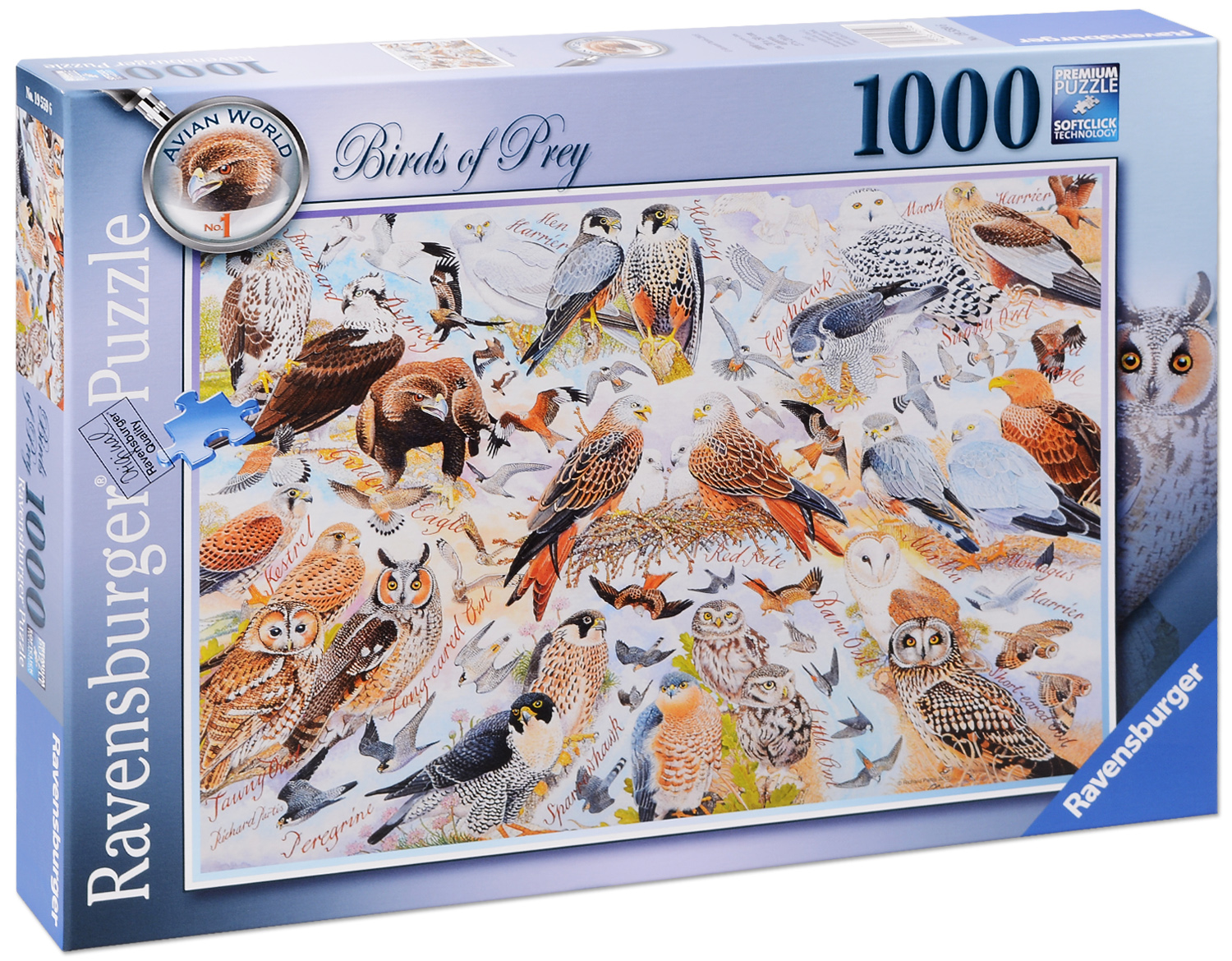 Пъзел Ravensburger от 1000 части - Птици
