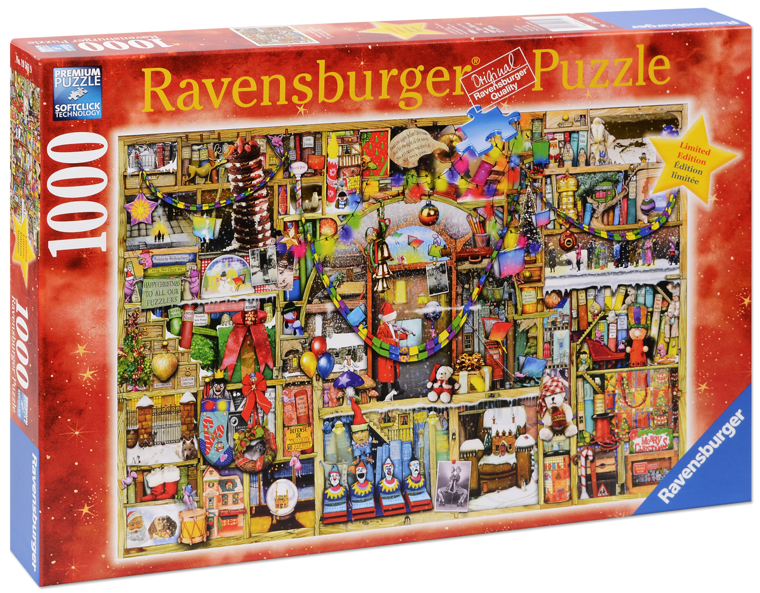 Пъзел Ravensburger от 1000 части - Коледен шкаф