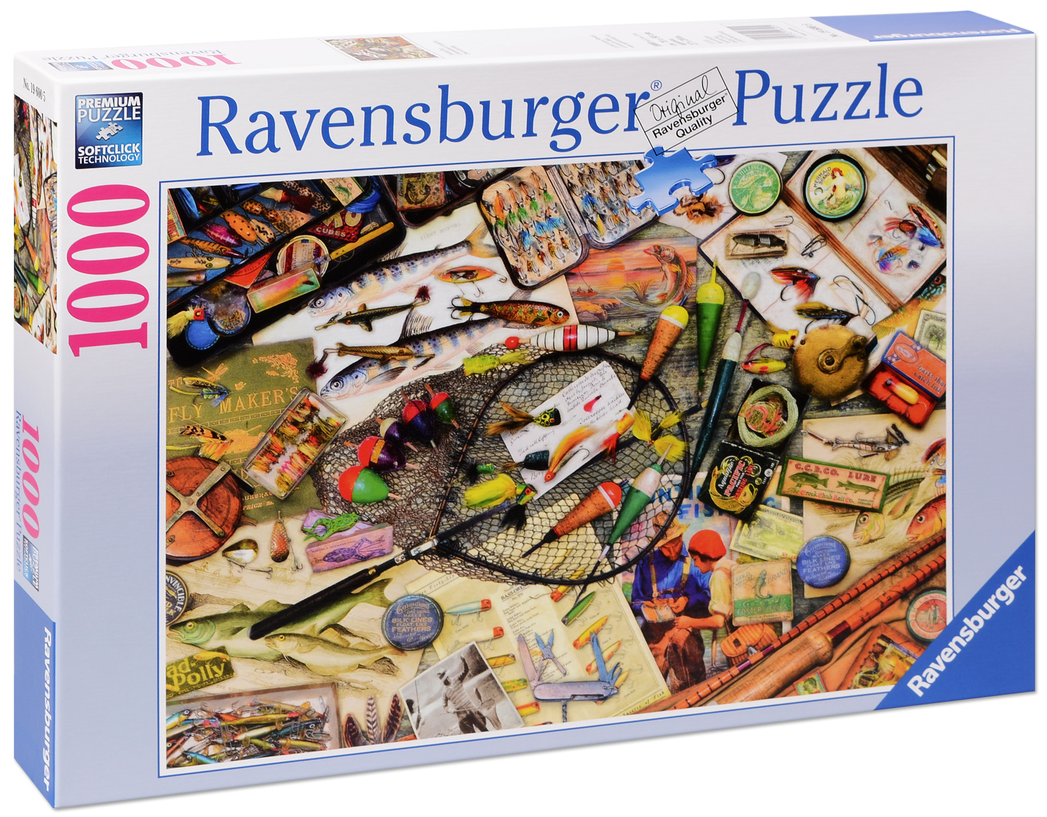 Пъзел Ravensburger от 1000 части - Хайде на риболов
