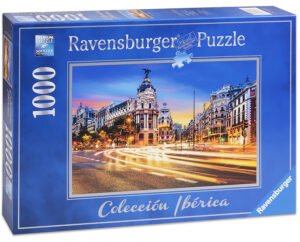 Пъзел Ravensburger от 1000 части - Гран Виа в Мадрид
