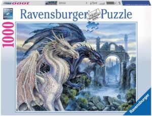 Пъзел Ravensburger от 1000 части - Мистични дракони