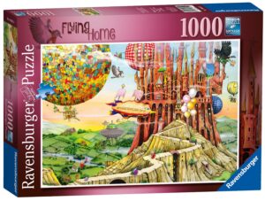 Пъзел Ravensburger от 1000 части -  Летяща къща