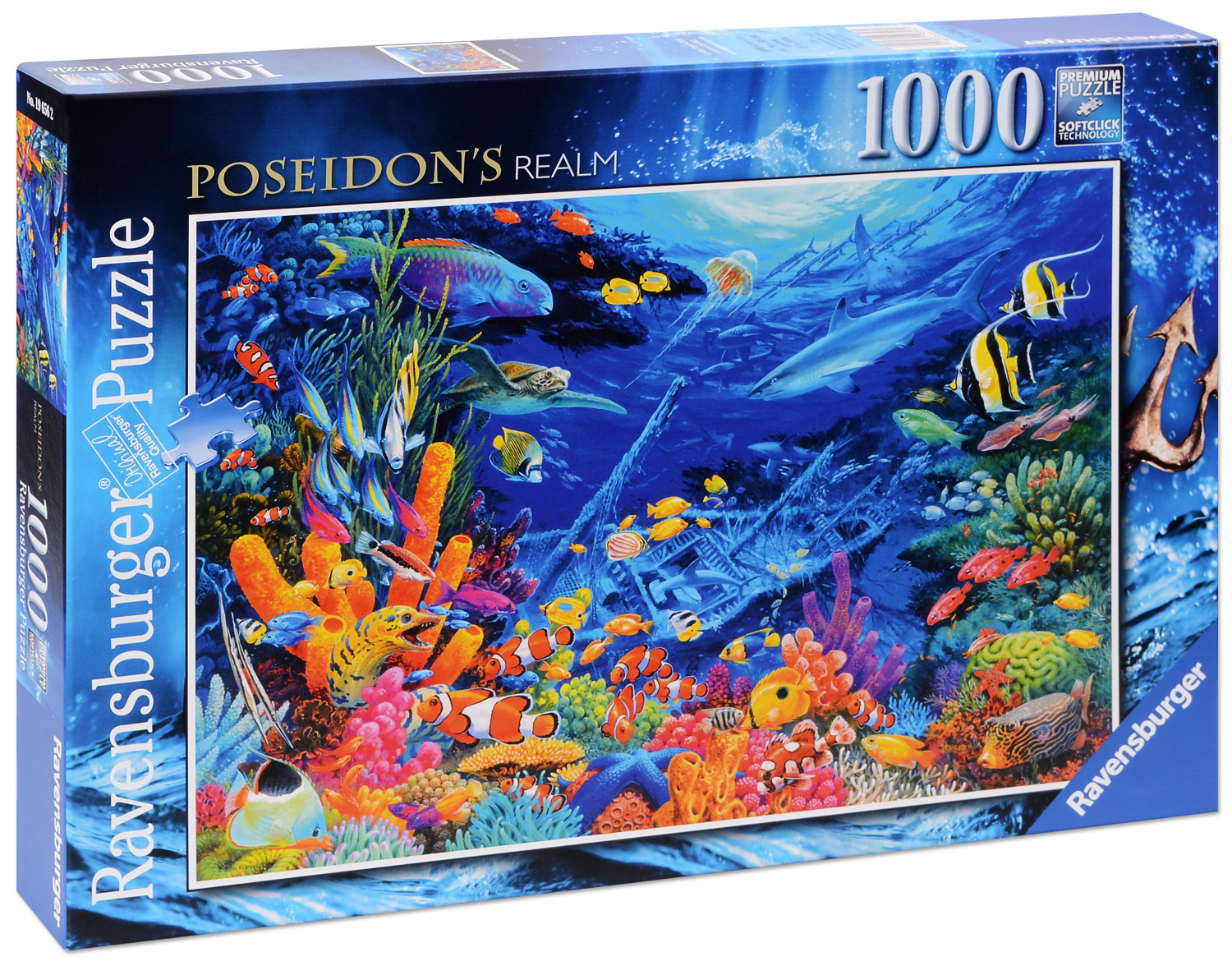 Пъзел Ravensburger от 1000 части - Царството на Посейдон