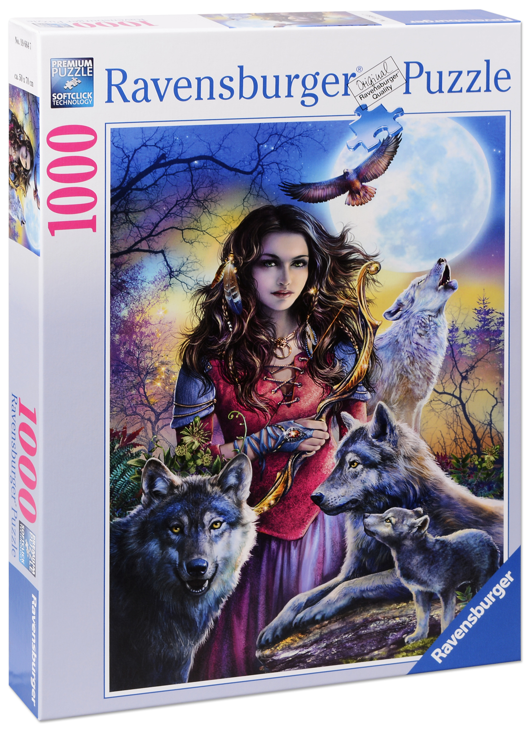 Пъзел Ravensburger от 1000 части - Покровителка на вълци