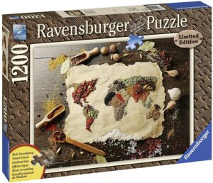 Пъзел Ravensburger от 1200 части - Пикантна карта на света