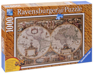 Пъзел Ravensburger от 1000 части - Антична карта на света