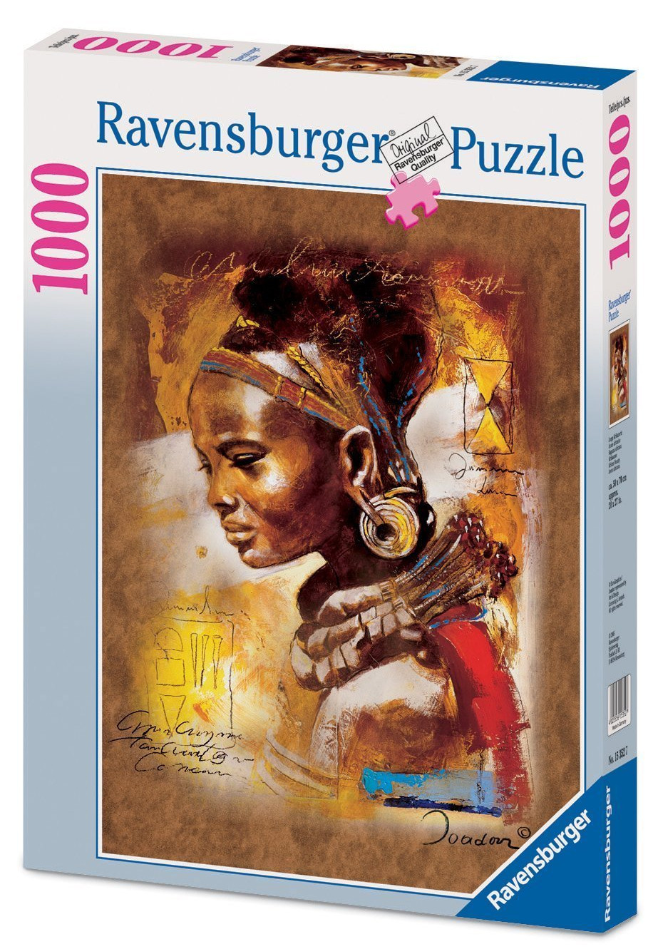 Пъзел Ravensburger от 1000 части - Млада африканка