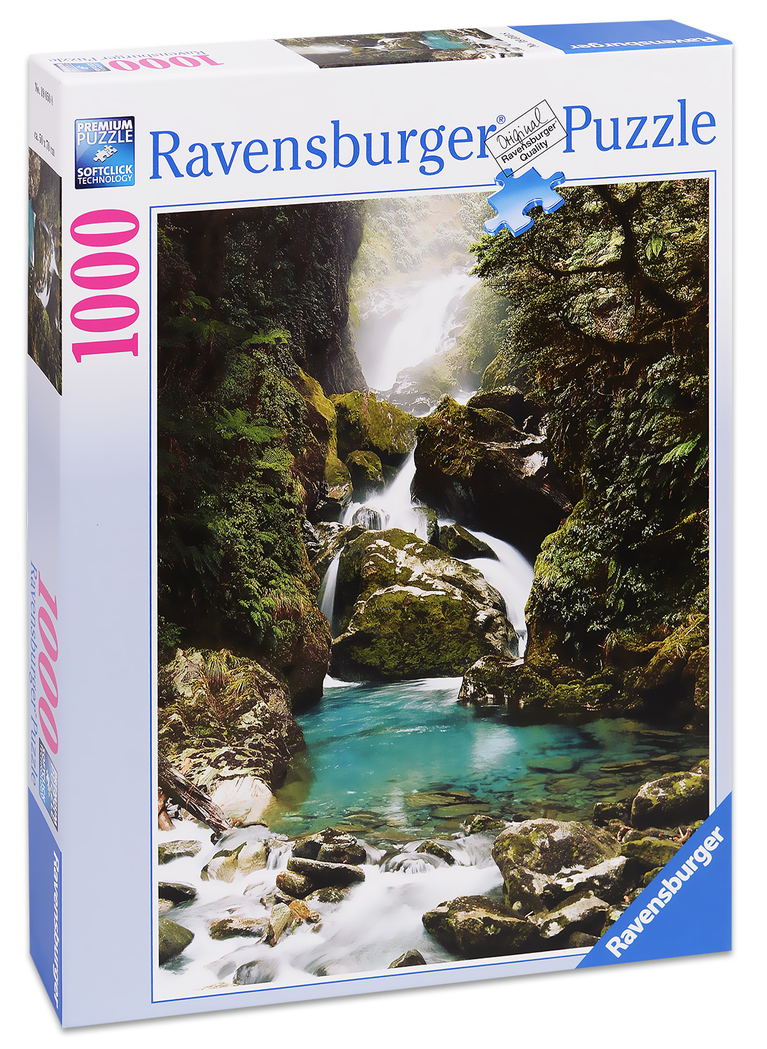 Пъзел Ravensburger от 1000 части - Водопадът Макай в Нова Зеландия