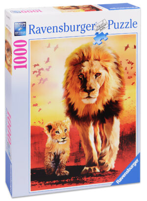 Пъзел Ravensburger от 1000 части - Лъвове