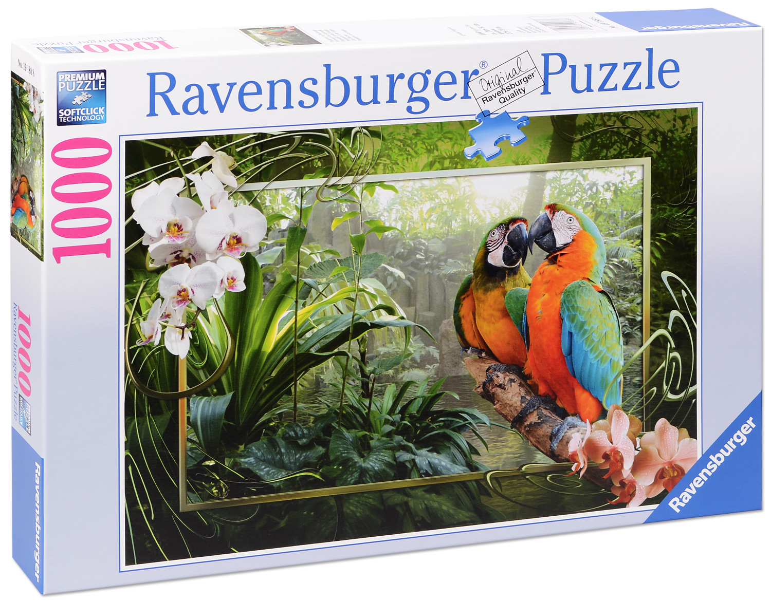 Пъзел Ravensburger от 1000 части - Папагал