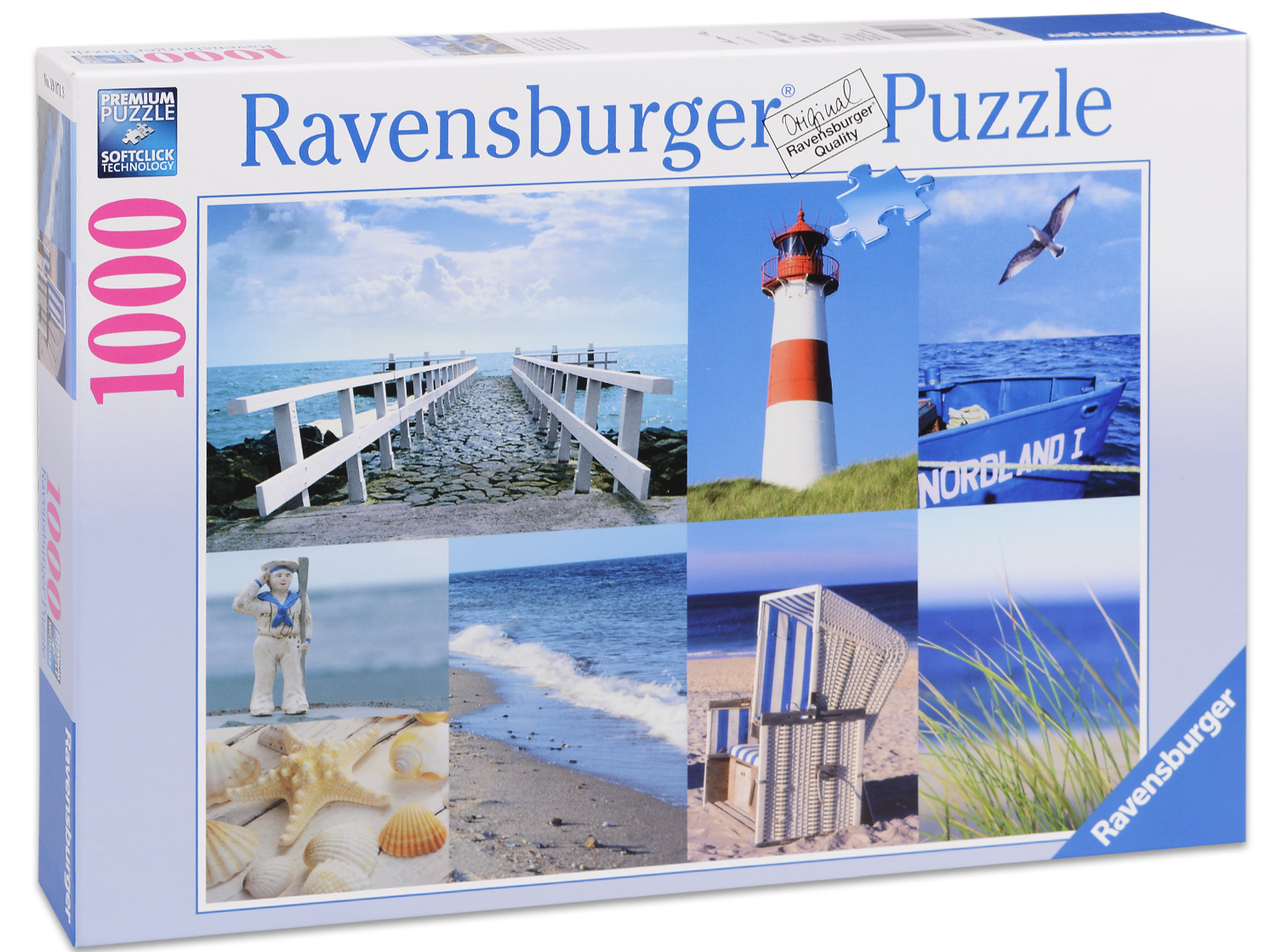 Пъзел Ravensburger от 1000 части - Морски импресии
