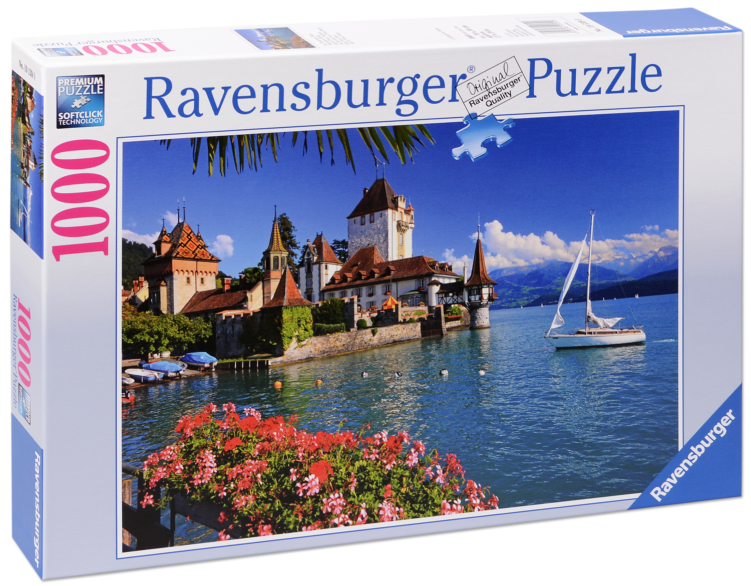 Пъзел Ravensburger от 1000 части - Езерото Тун, Берн