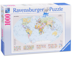 Пъзел Ravensburger от 1000 части - Политическа карта на света
