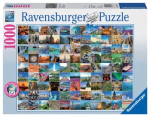 Пъзел Ravensburger от 1000 части - 99 Красиви места на Земята