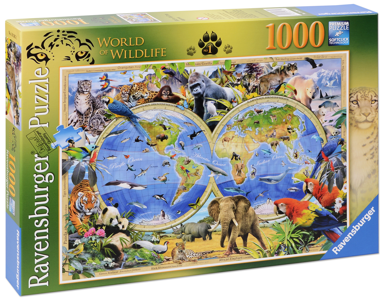 Пъзел Ravensburger от 1000 части - Дивата природа