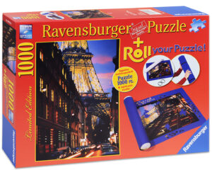 Пъзел Ravensburger от 1000 части с килимче за подреждане - Париж