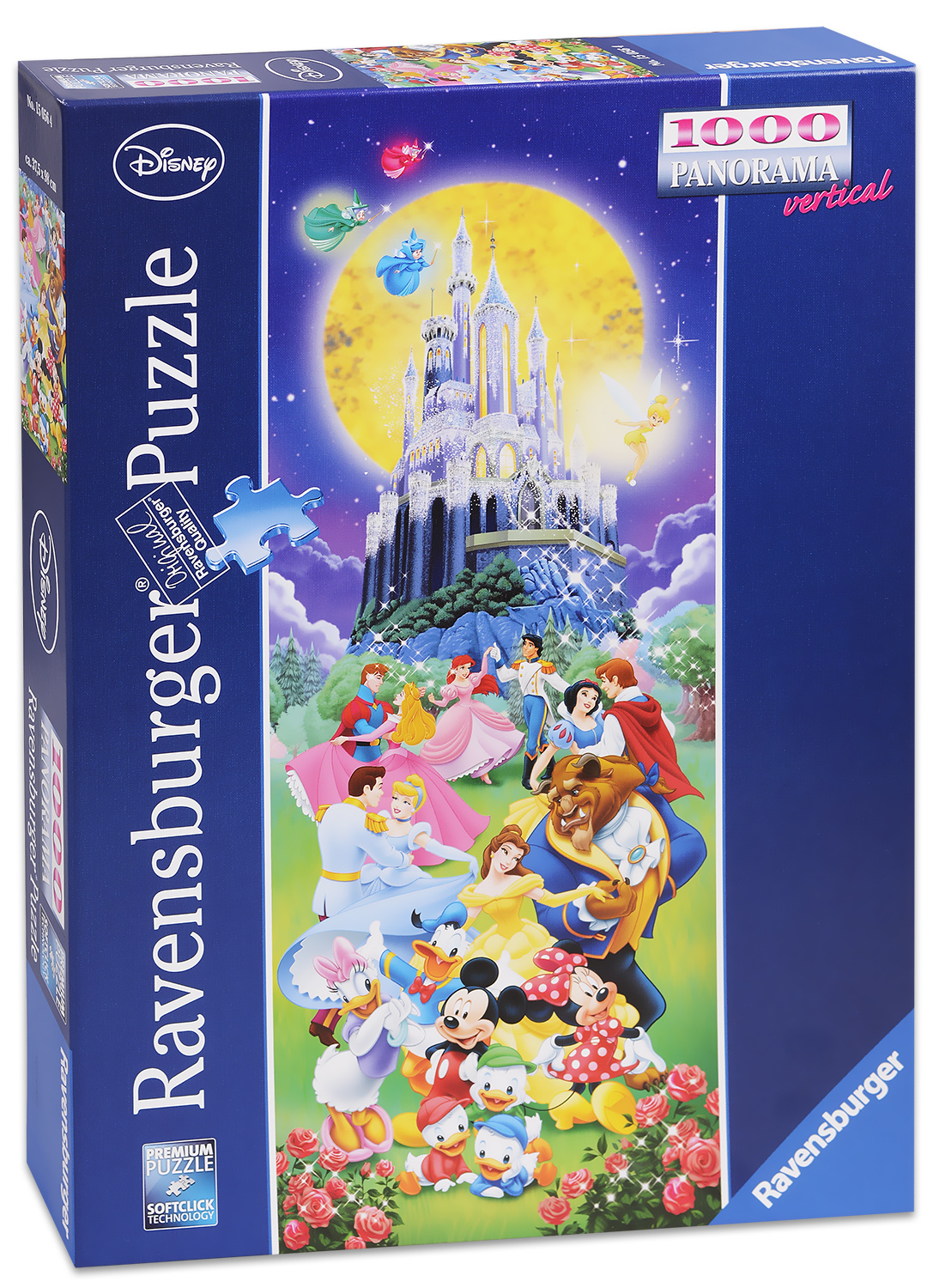 Панорамен пъзел Ravensburger от 1000 части - Замъкът на Дисни