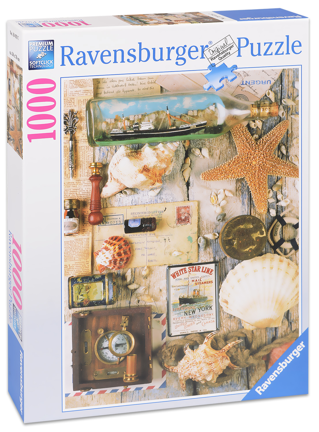 Пъзел Ravensburger от 1000 части - Морски сувенири