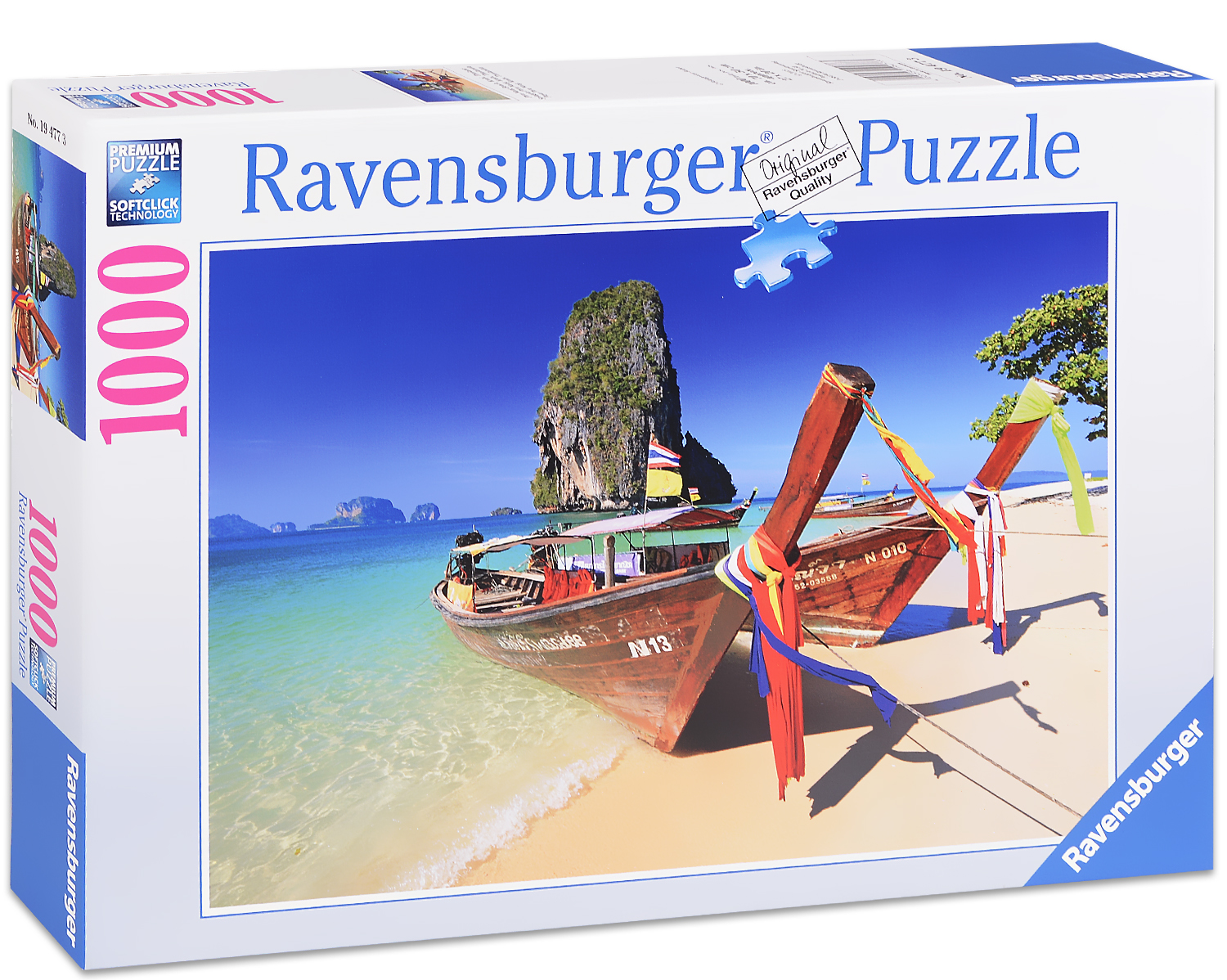 Пъзел Ravensburger от 1000 части - Плажа Пра Нанг