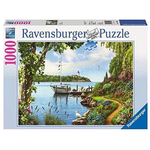 Пъзел Ravensburger от 1000 части - Лодка на кея