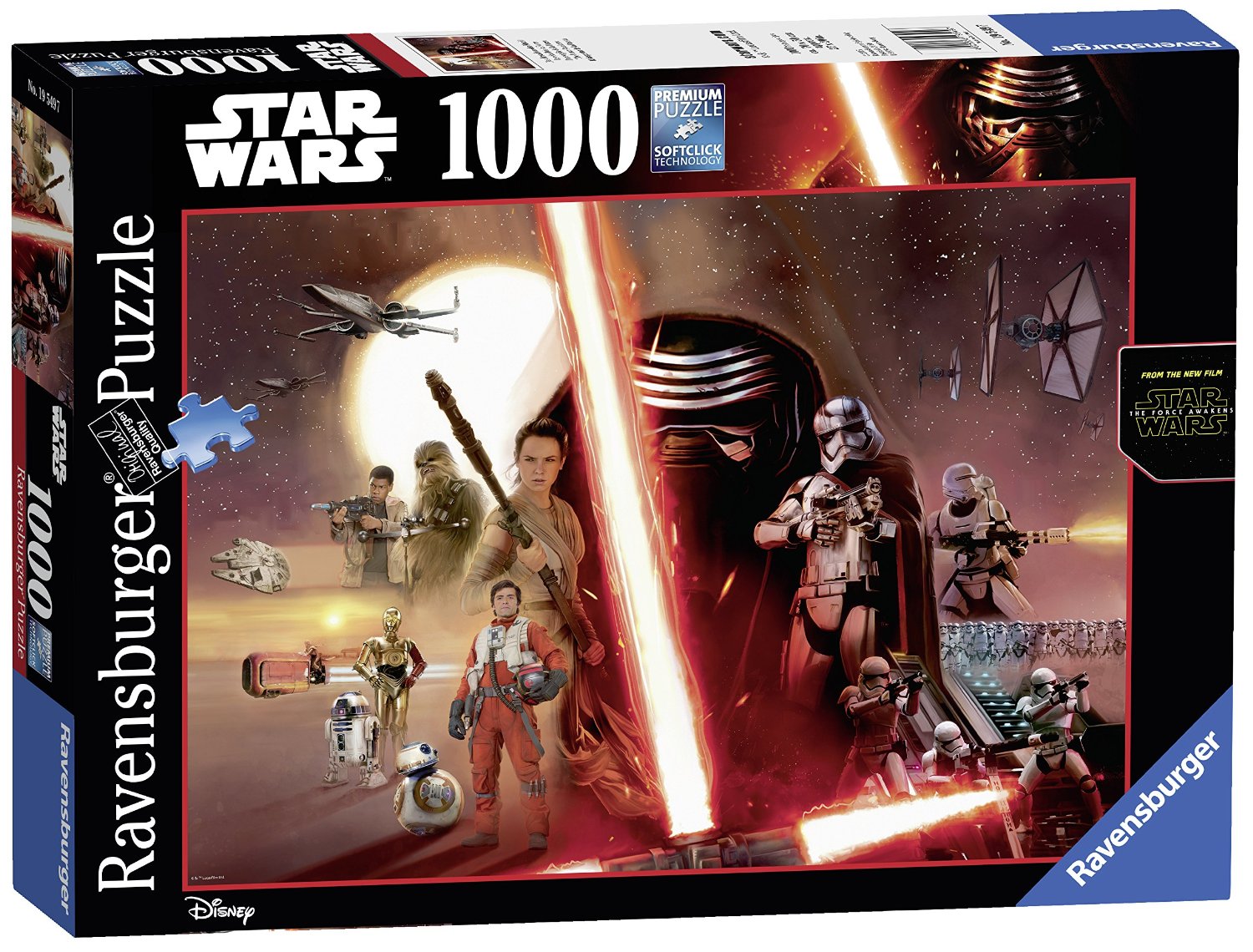 Пъзел Ravensburger от 1000 части - Star Wars VII: The Force Awakens
