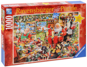 Пъзел Ravensburger от 1000 части - Последни коледни приготовления