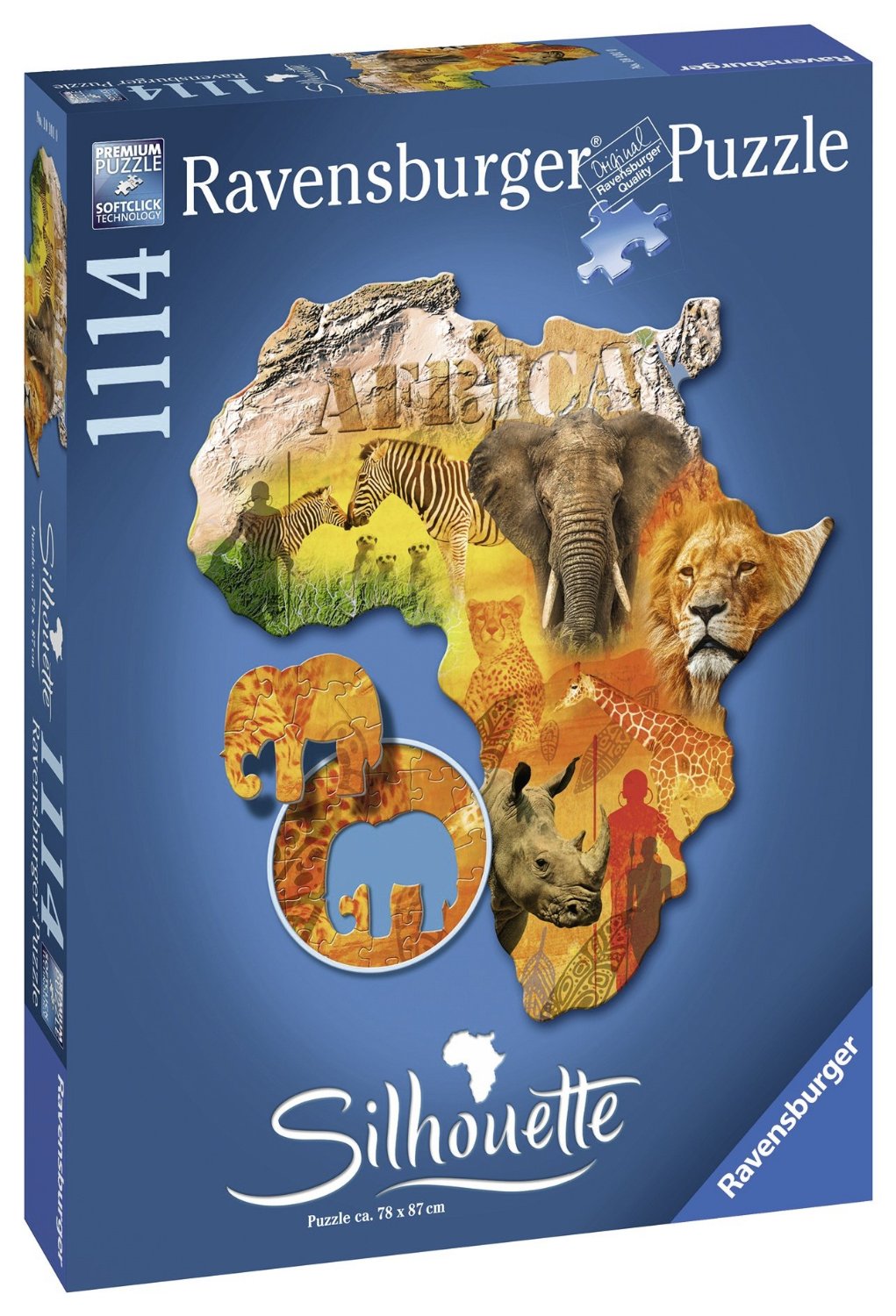 Пъзел Ravensburger от 1114 части - Африка