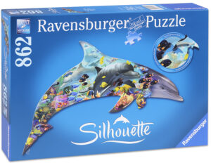 Пъзел Ravensburger от 862 части с формата на делфин