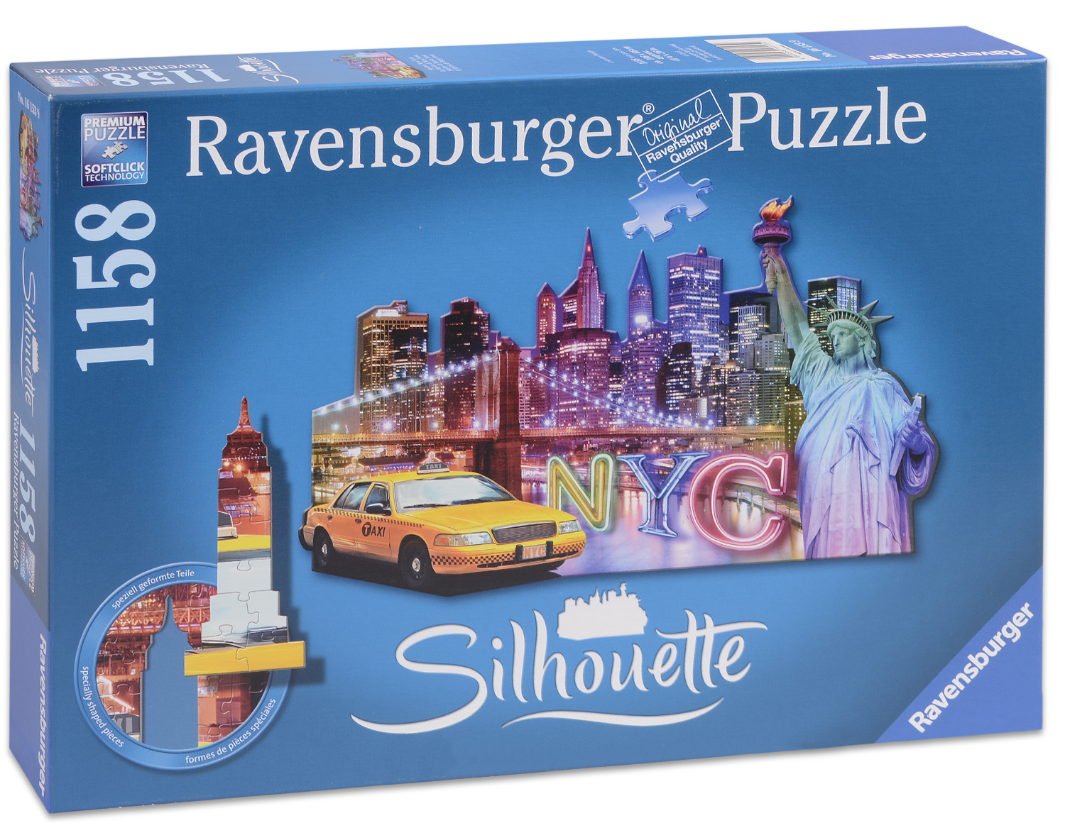 Пъзел Ravensburger от 1158 части с формата на Ню Йорк