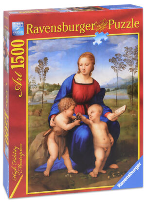 Пъзел Ravensburger от 1500 части - Мадона на Щиглец, Рафаел