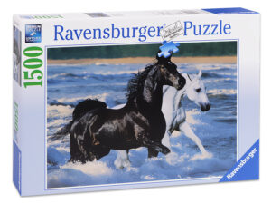 Пъзел Ravensburger от 1500 части - Коне на морския бряг