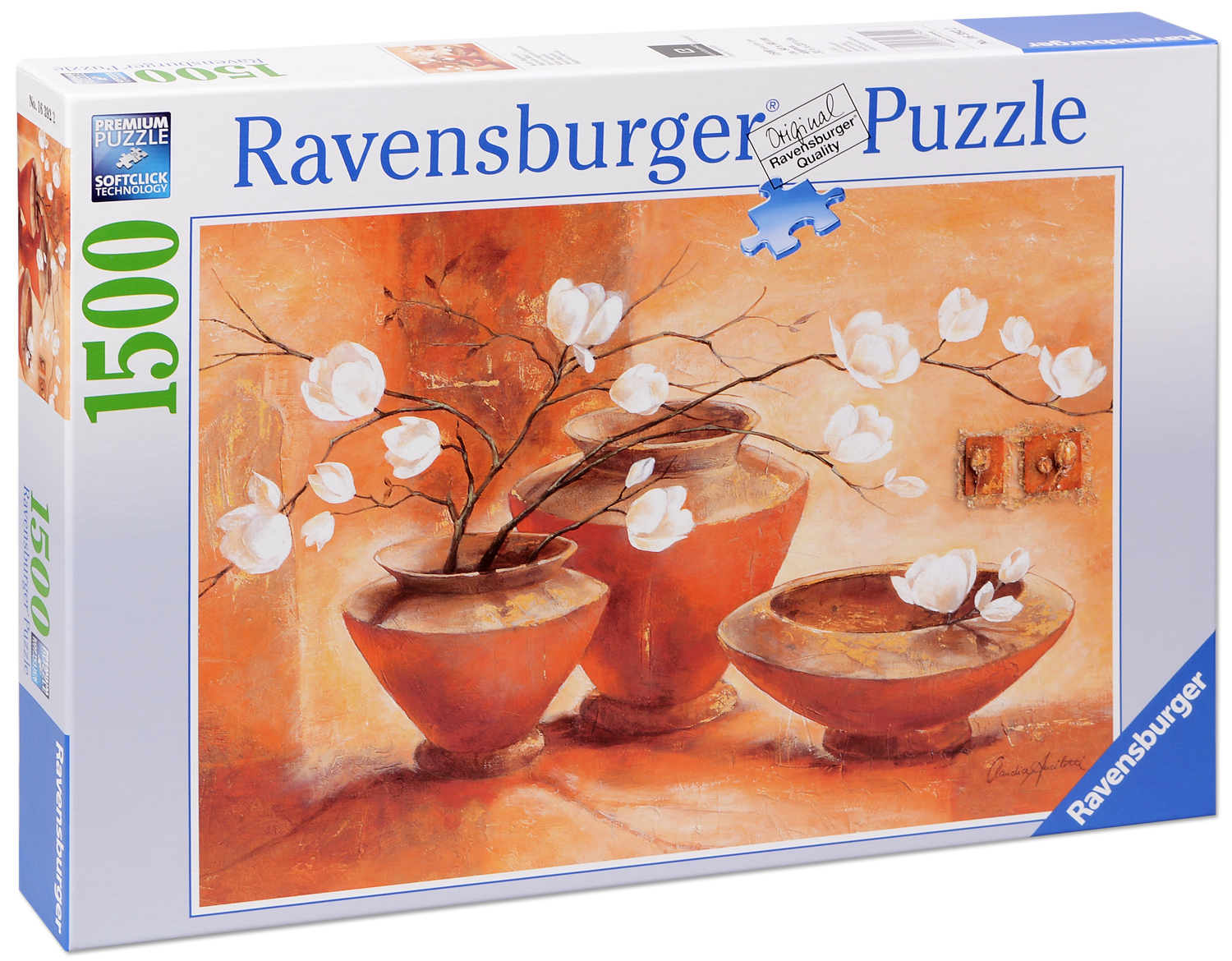 Пъзел Ravensburger от 1500 части - Бялата магнолия