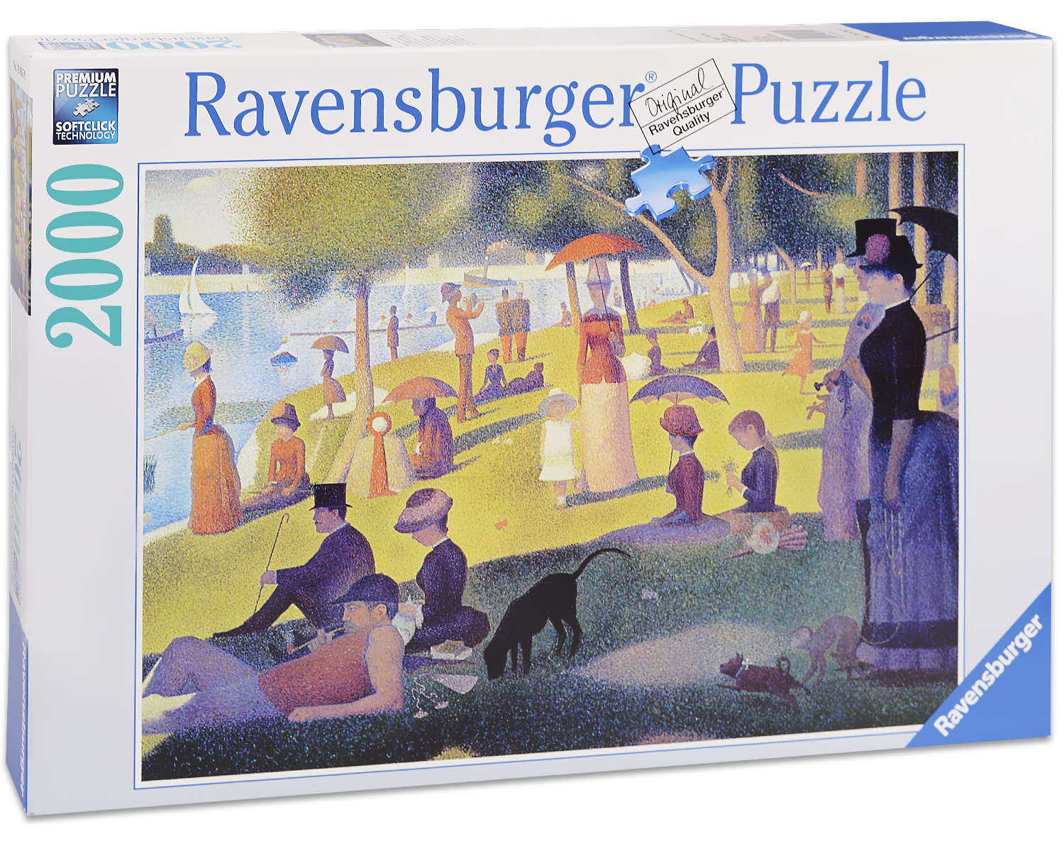 Пъзел Ravensburger от 2000 части - Неделен следобед на остров Гран Жат