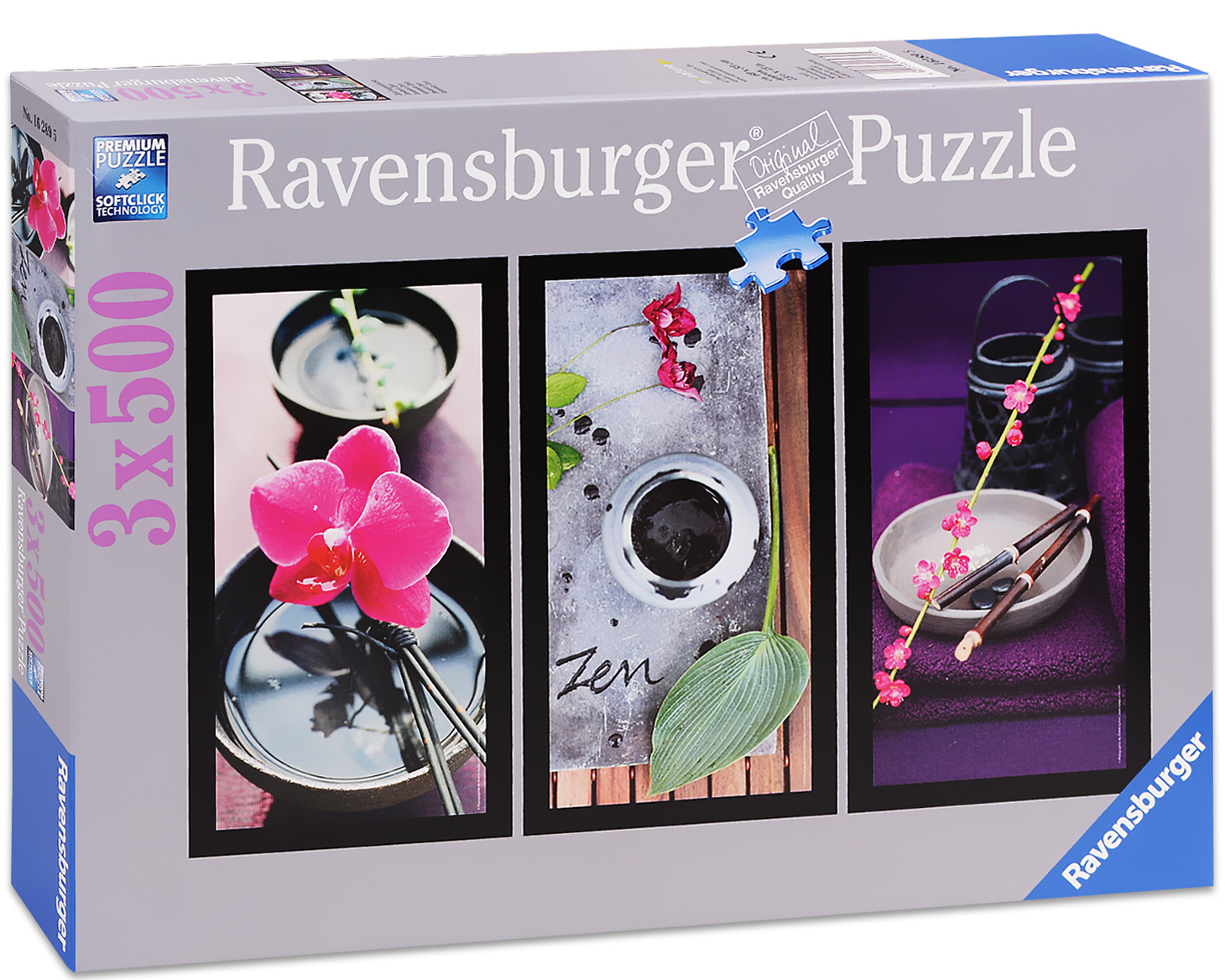 Пъзел Ravensburger от 3 x 500 части - Дзен