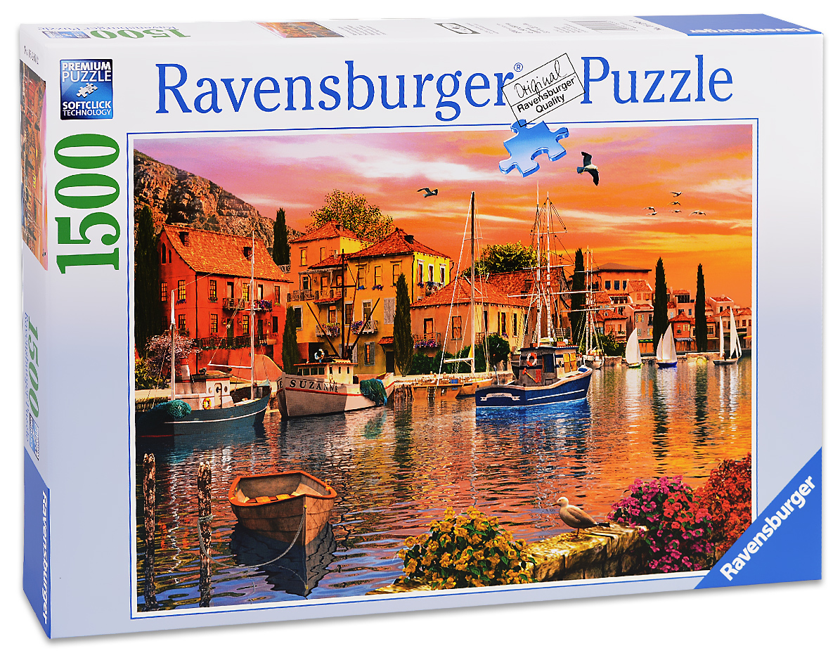 Пъзел Ravensburger от 1500 части - Средиземноморското пристанище