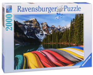 Пъзел Ravensburger от 2000 части - Кану в планината
